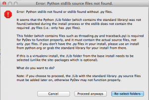 Virtualenv warning Virtualenv Warning